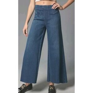 Pilcro Blue Flare & Wide Leg Jeans